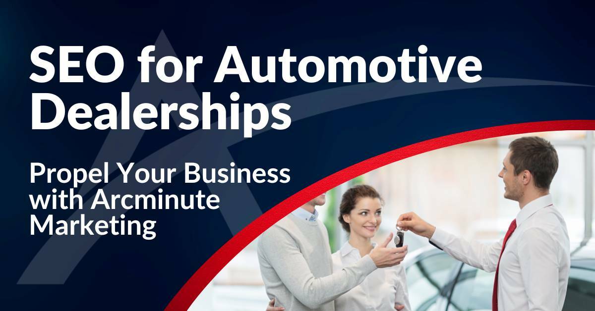 Car Salesman Handing Keys to A Happy Couple | SEO For Automotive Dealerships | Propel Your Business With Arcminute Marketing