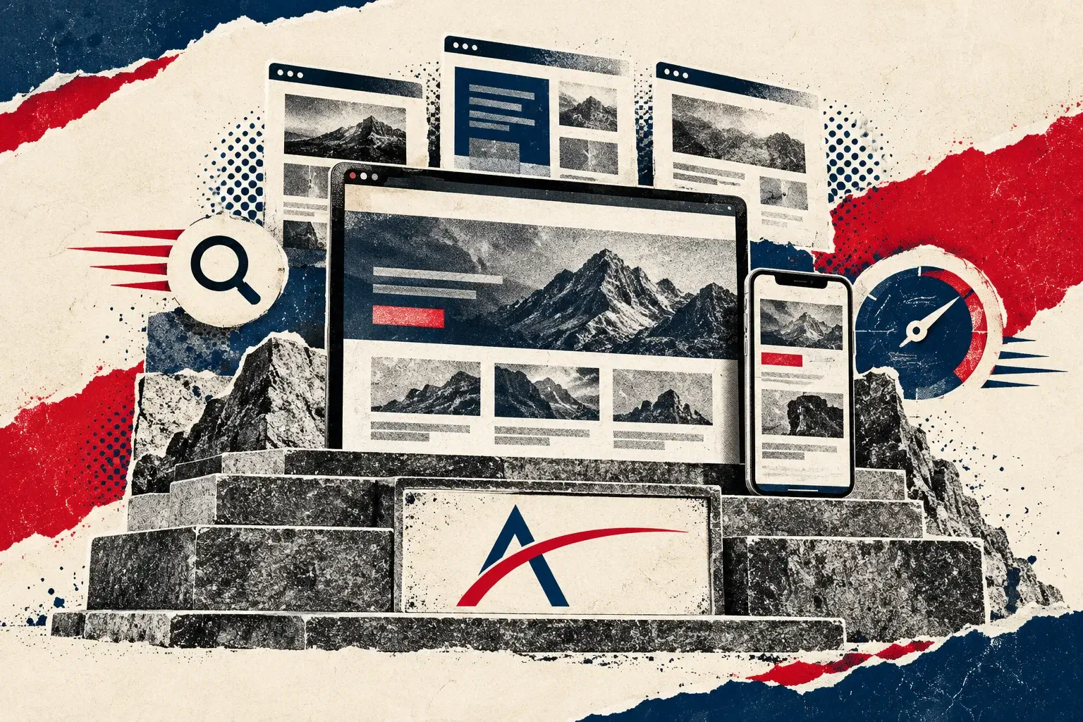 Scalable Website Foundation Collage